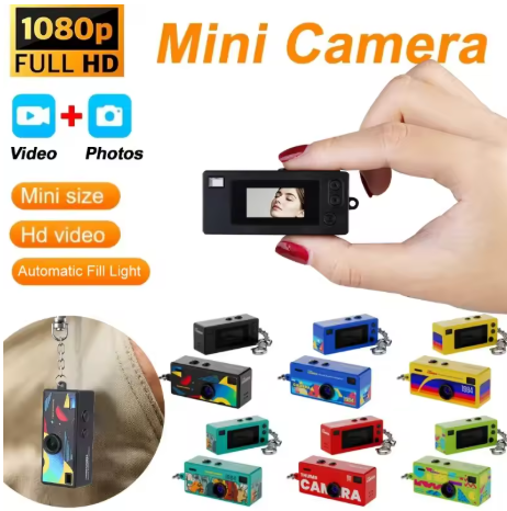 Mini cámara retro - llavero